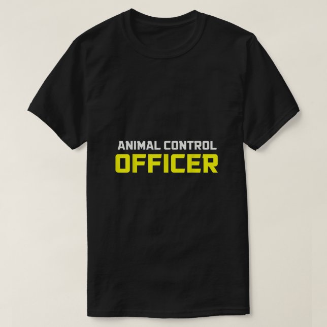 Animal Control Officer Halloween Costume  T Shirt (Design framsida)