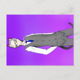 Animal Crossing Humanized Raymond Postcard Vykort