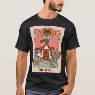 animal crossing new horizons tom nook the devil T- T Shirt