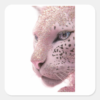 animal designs fyrkantigt klistermärke