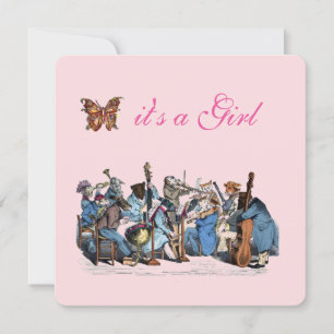 ANIMAL FARM ORCHESTRA BUTTERFLY GIRL BABY SHOWER INBJUDNINGAR