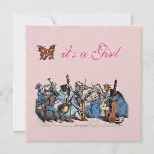 ANIMAL FARM ORCHESTRA BUTTERFLY GIRL BABY SHOWER INBJUDNINGAR