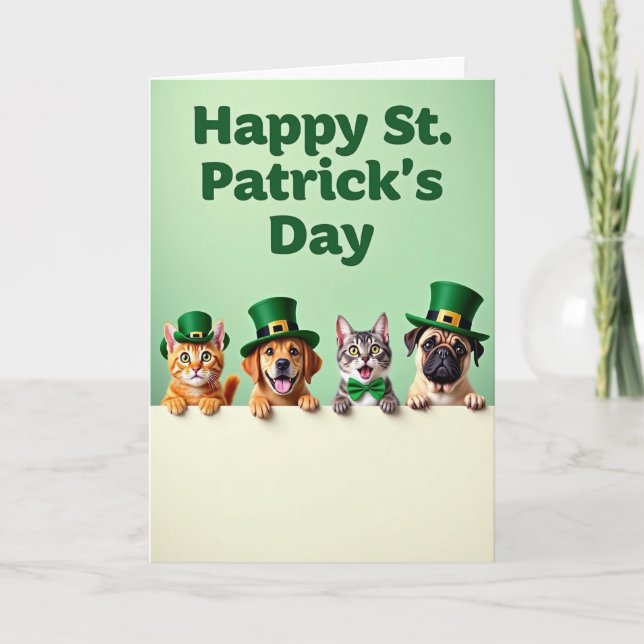 Animal Friends Celebration Card Kort (Framsida)