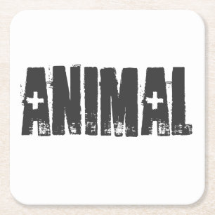 Animal - Gym Bodybuilding Fitness Underlägg Papper Kvadrat