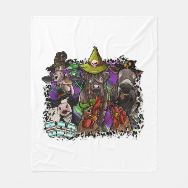 Animal Halloween Fleecefilt (Framsidan)