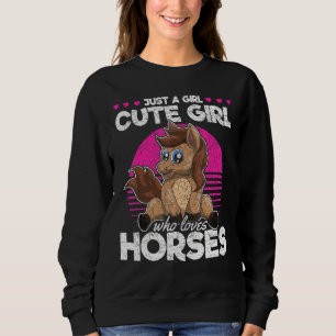 Animal Horse Girls Women Animal Equestrian Horse T Shirt