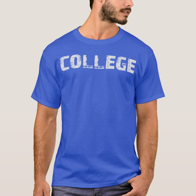 Animal House College retro T Shirt (Framsida)