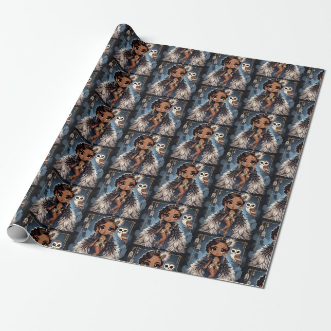 Animal Kingdom Couture Uggla Presentpapper (Utrullad)