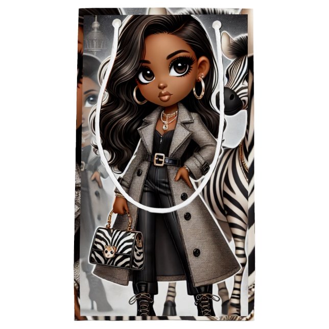 Animal Kingdom Couture Zebra Gift Bag (Framsidan)