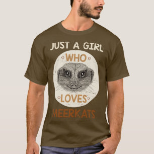 Animal Lover Girl Gift Afrika Meerkat T Shirt