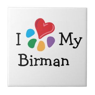 Animal Lover_I Heart Min Birman Kakelplatta