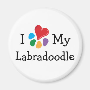 Animal Lover_I Heart Mitt labradoodle Magnet