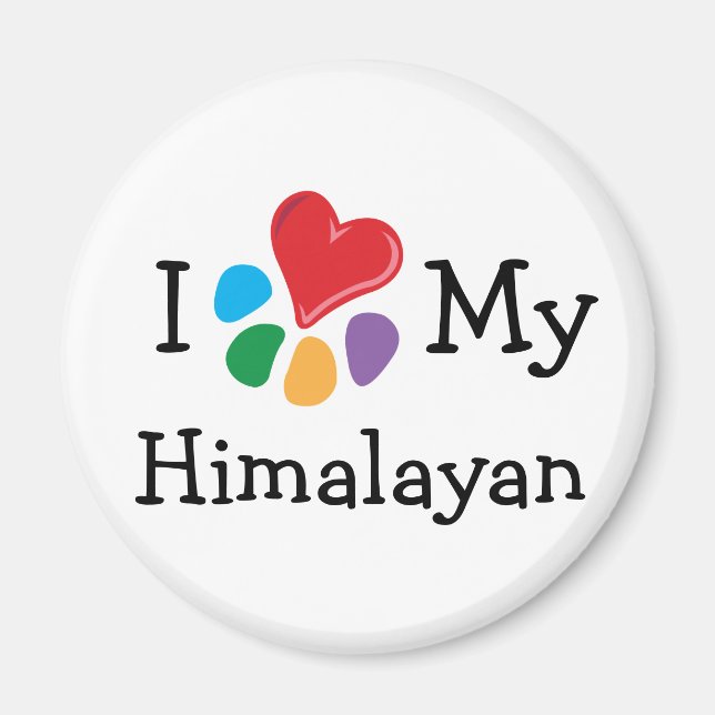 Animal Lover_I Heart My Himalayan Magnet (Framsidan)