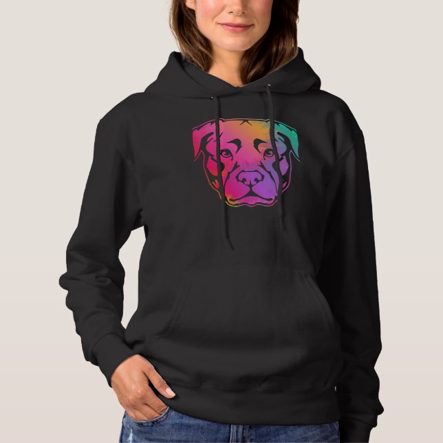 Animal Lover Pet Owner Pitbull Ansikte T Shirt (Framsida)