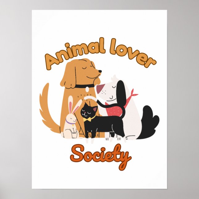 Animal Lover Society for Pet lover   Poster (Framsidan)