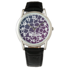 Animal Mönster Blue Manar Watch Armbandsur