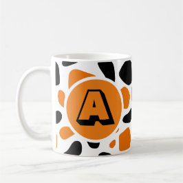 Animal Mönster Monogram Mugg