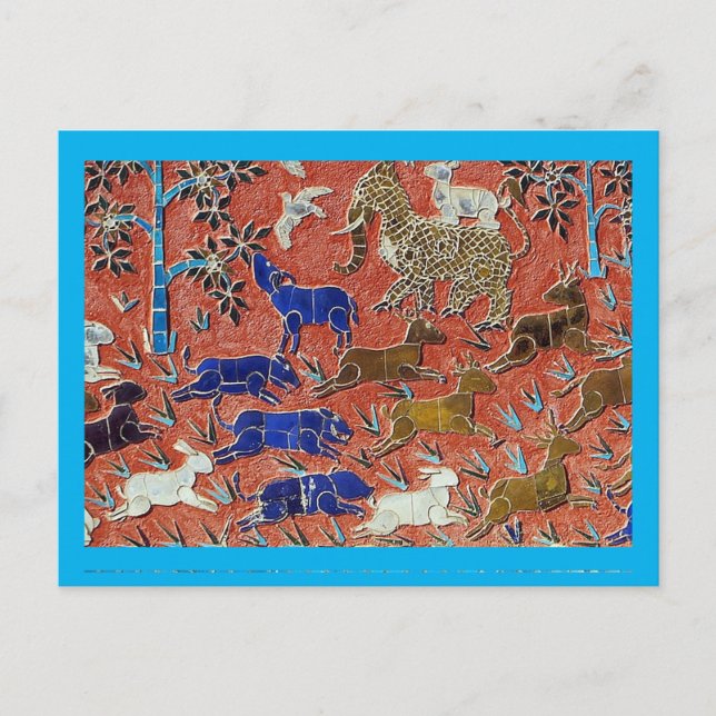 Animal Mosaic, Rädda djuren Vykort (Framsida)