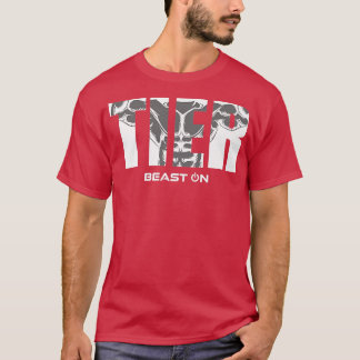 Animal Muscles Beast onGym Motivation Fitness Sayi T Shirt