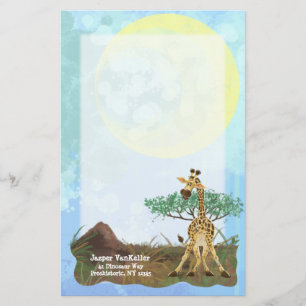 Animal Parad Giraffe Brevpapper