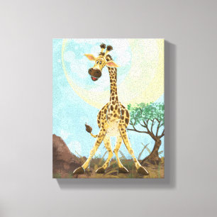 Animal Parad Giraffe Canvastryck