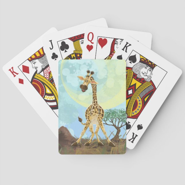 Animal Parad Giraffe Casinokort (Baksidan)