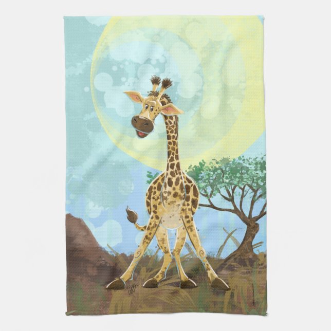 Animal Parad Giraffe Kökshandduk (Vertikal)