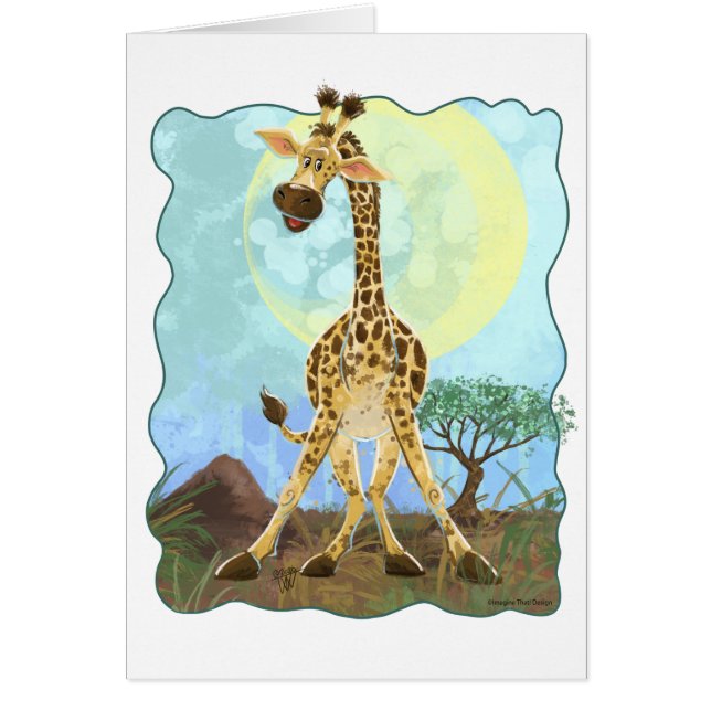 Animal Parad Giraffe OBS Kort (Framsidan)