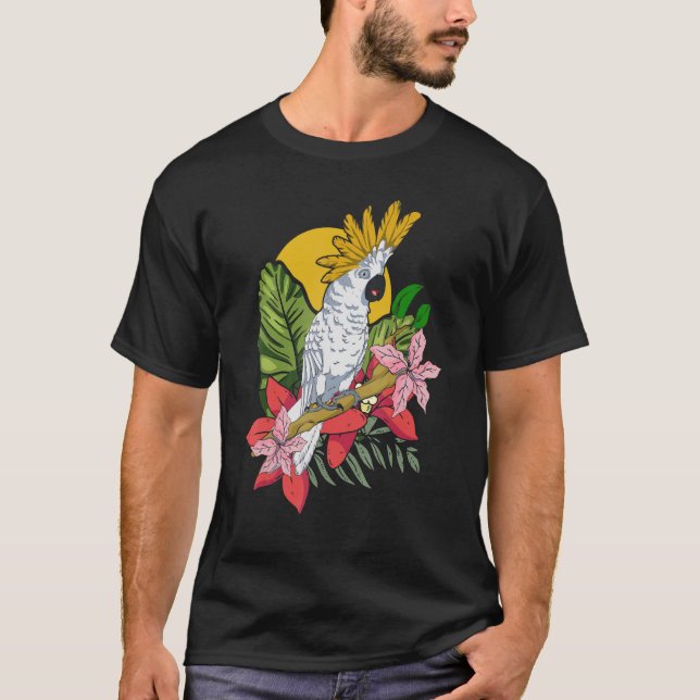 Animal Parrot Bird Watcher Birder Tropical Cockat T Shirt (Framsida)