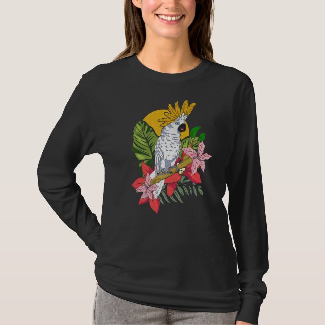 Animal Parrot Bird Watcher Birder Tropical Cockat T Shirt (Framsida)