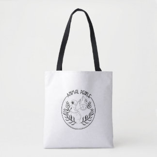 Animal People Tote Bag Tygkasse