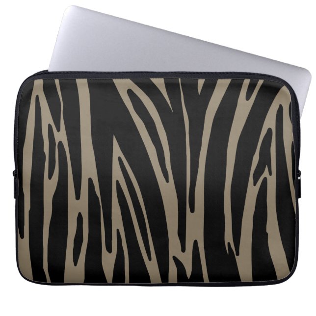 Animal Print 13-tums Electronics Bag Laptop Fodral (Framsidan)