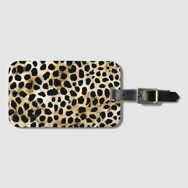 Animal Print - Luggage Tag Bagagebricka (Framsida horisontal)