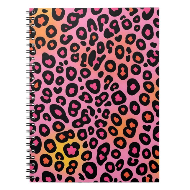 animal print notebook  anteckningsbok (Framsidan)