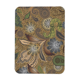 Animal Print Paisley Mönster Magnet