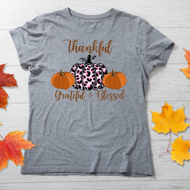 Animal print pumpkins thanksgiving day t-shirt  (Skapare uppladdad)
