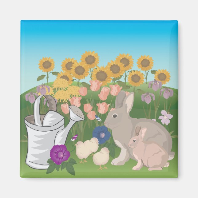 Animal Rabbit 🐰 Magnet (Framsidan)