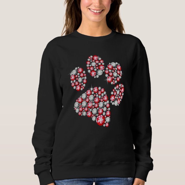 Animal Rescue Shirt Dog Paw Print Heart For Valent T Shirt (Framsida)