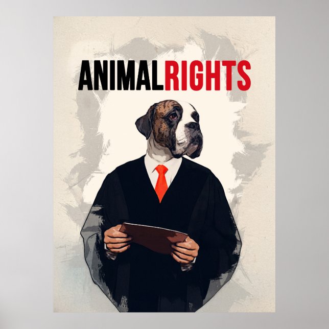 Animal Rights Poster (Framsidan)