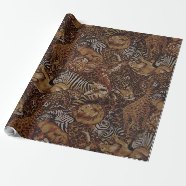 ANIMAL SAFARI JUNGLE PRESENTPAPPER (Utrullad)