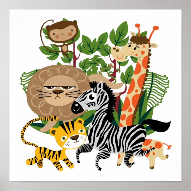 Animal Safari Poster (Framsidan)