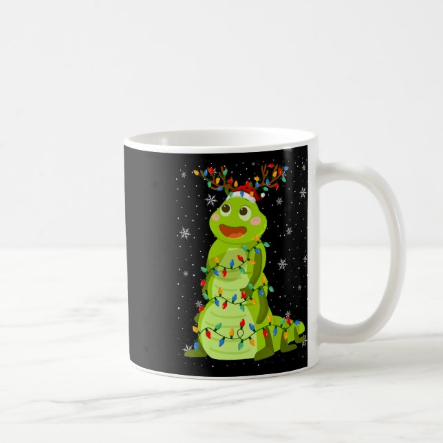 Animal Santa Hat Ugly Julgran Ljus Kaffemugg (Höger)