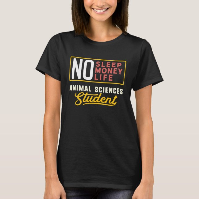 Animal Sciences Major Studen Graduation T Shirt (Framsida)