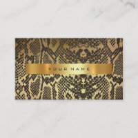 Animal Skin Black Guld Python Vip Mode Stylist