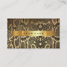 Animal Skin Black Guld Python Vip Mode Stylist