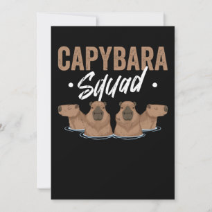 Animal Squad Rodent Capybara Inbjudningar