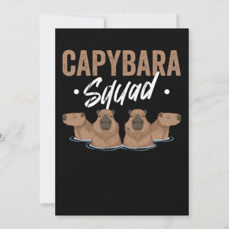 Animal Squad Rodent Capybara Inbjudningar