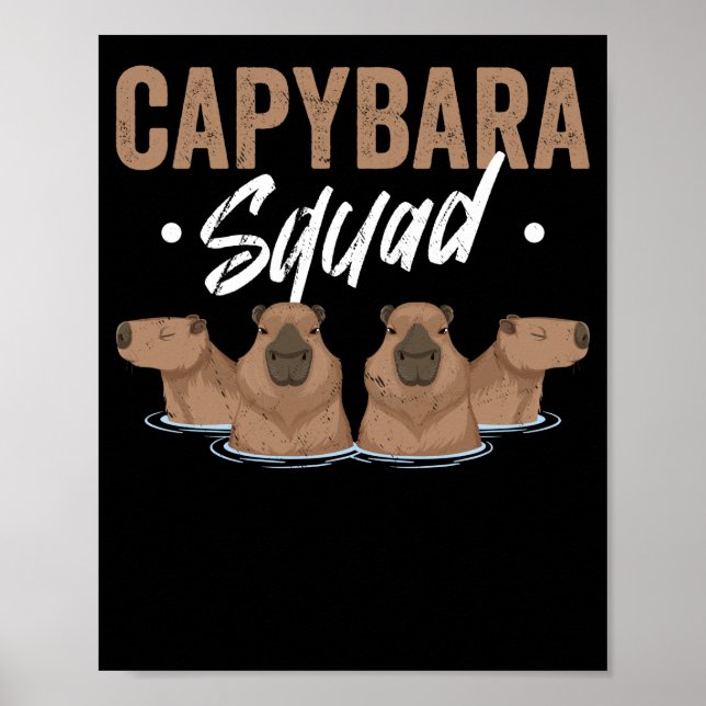 Animal Squad Rodent Capybara Poster (Framsidan)