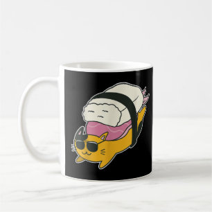 Animal Sushi Cat Lover Japansk Funny Kawaii Anime Kaffemugg