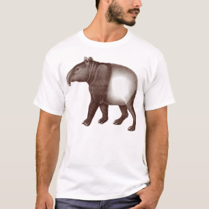 Animal T-Shirt - Asian eller Malaysian Tapir
